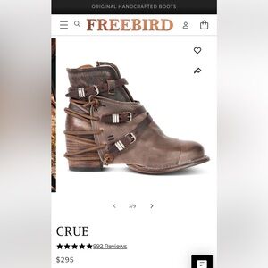 Freebird Crue Boot, size 6.